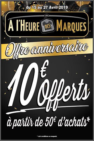10€ OFFERT DES 50€ D'ACHAT 10€ OFFERT DES 50€ D'ACHAT